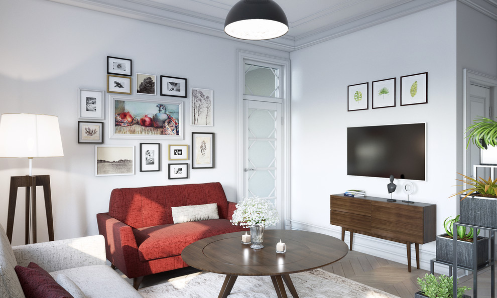 Квартира в сталинском доме на Кутузовском проспекте. Гостиная.