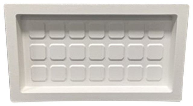Crawl Space Recessed Foundation Vent Cover White 8 X16