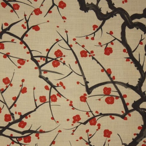 Clarence House Flowering Quince Wallpaper