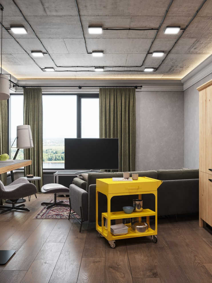 Прилофтованная четырехкомнатная квартира из трёшки в ЖК КОКОС