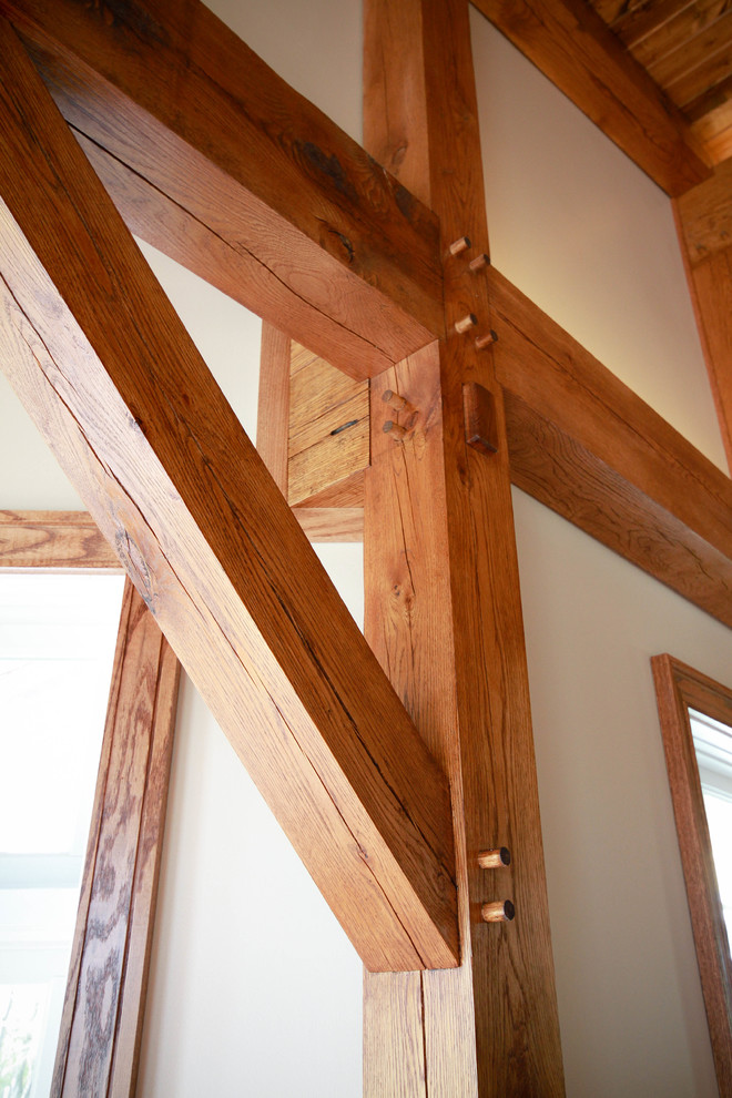 Timber Frame House Addition on Ridge Road