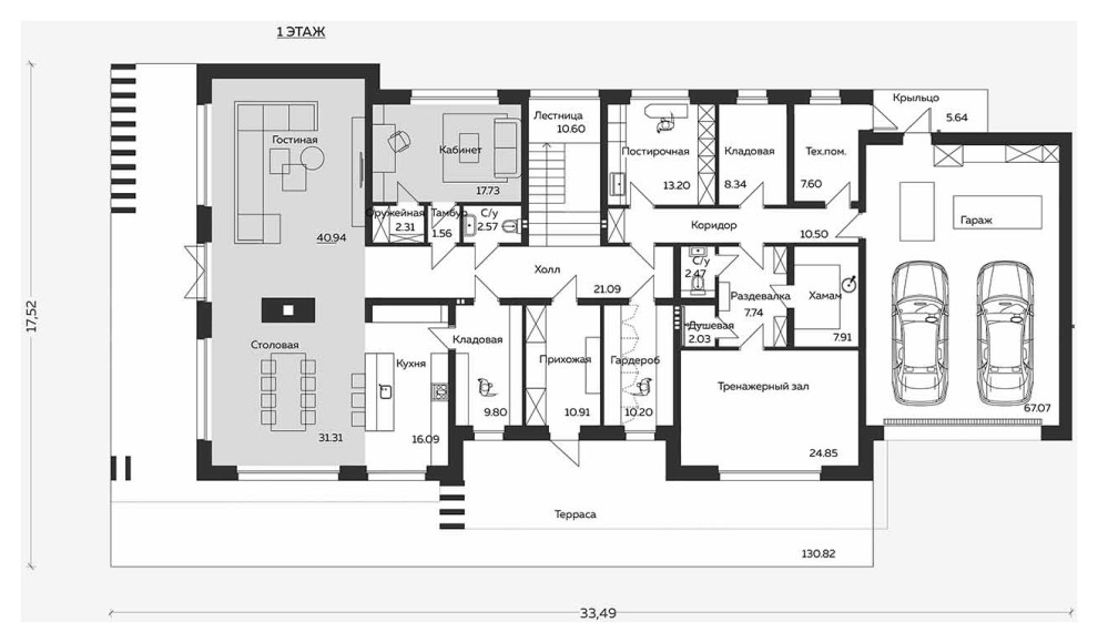 Дом в сосновом лесу
