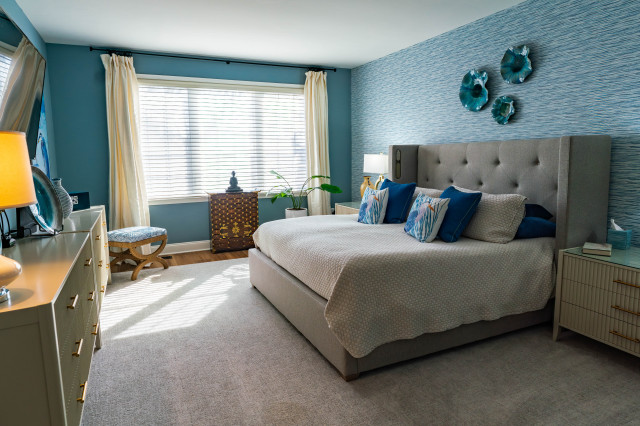 Shining Ocean Home contemporary-bedroom
