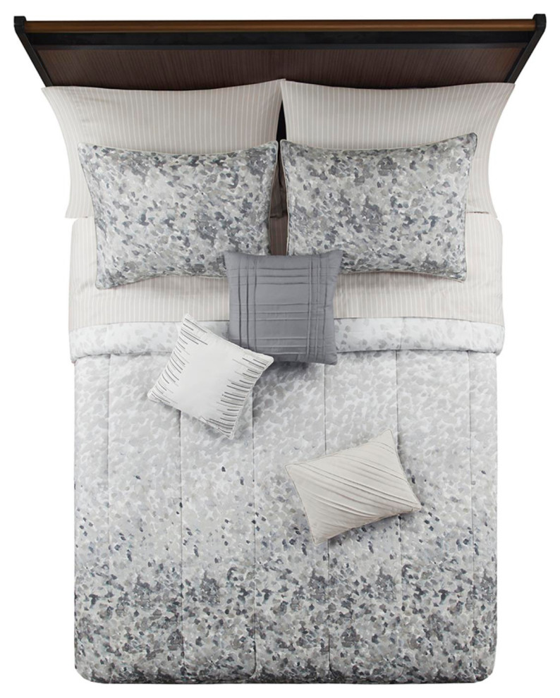 Beautyrest Polyester 10Piece Queen Comforter Set In Neutral