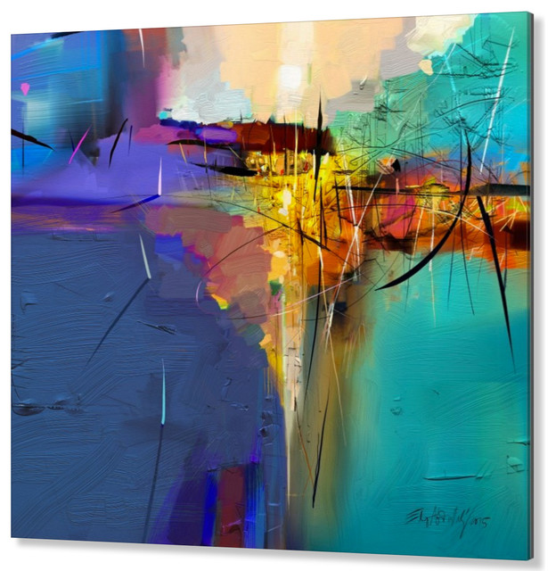 High End Facemount Acrylic Abstract Wall Art, Made in Canada and USA Contemporary Prints And