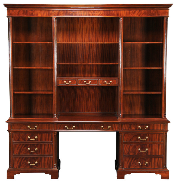 Large Mahogany Credenza Traditional Desks And Hutches By