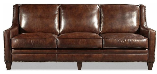 Richmond Hand Crafted Fine Leather Sofa Transitional Sofas By Richmond Hand Crafted Fine Leather Sofa