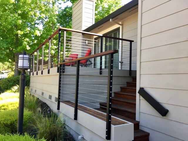 Front Porch Cable Railing - Modern - Verandah - San Diego - by San ...