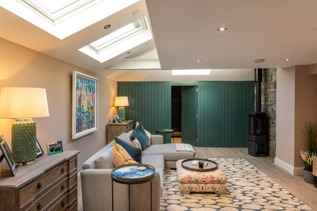Seaside Home contemporary-vardagsrum