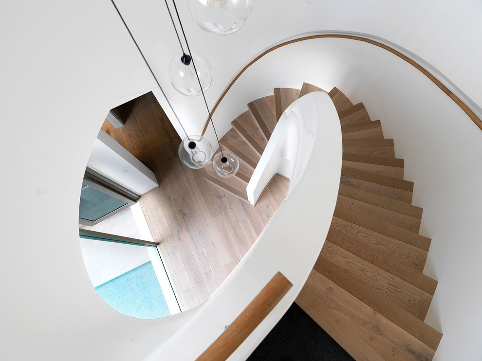 Photo of a transitional staircase in Sydney.