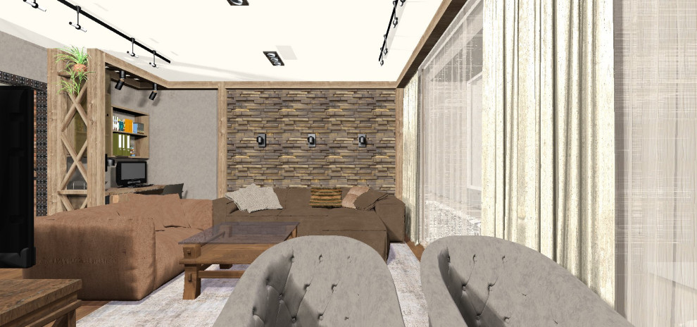 Лофт в гостиной