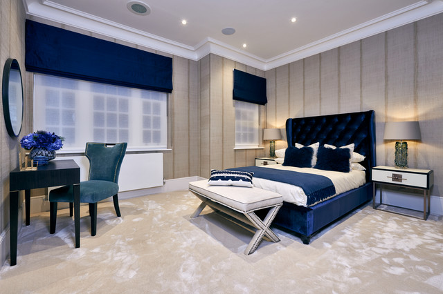 Guest bedroom contemporary-sovrum