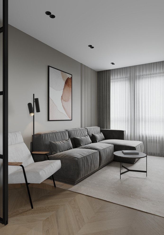 Гостиная (Трехкомнатная квартира, Пенза)