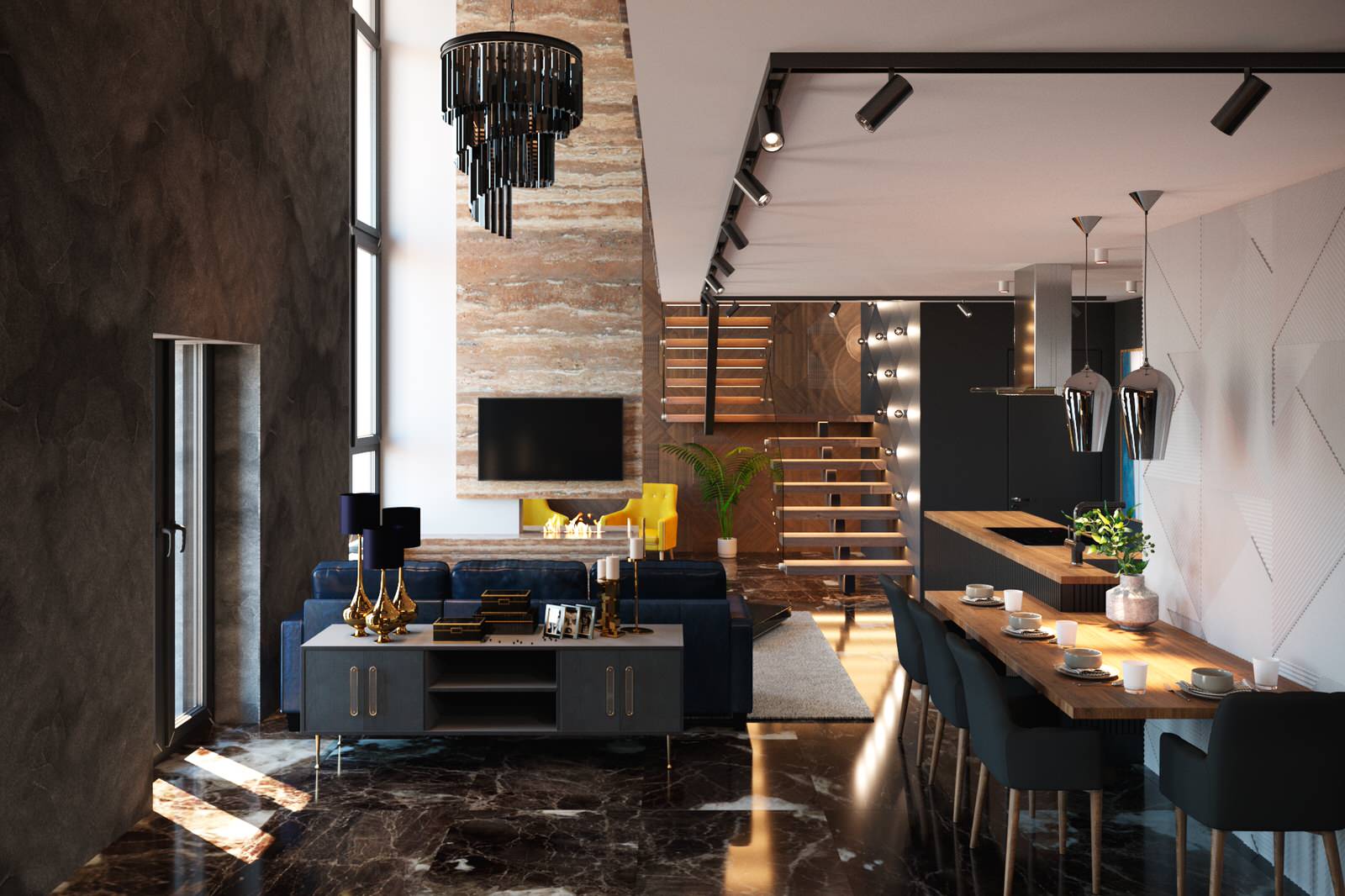 концептуальные предложения по Хайфлету 130квм. г.Новосибирск