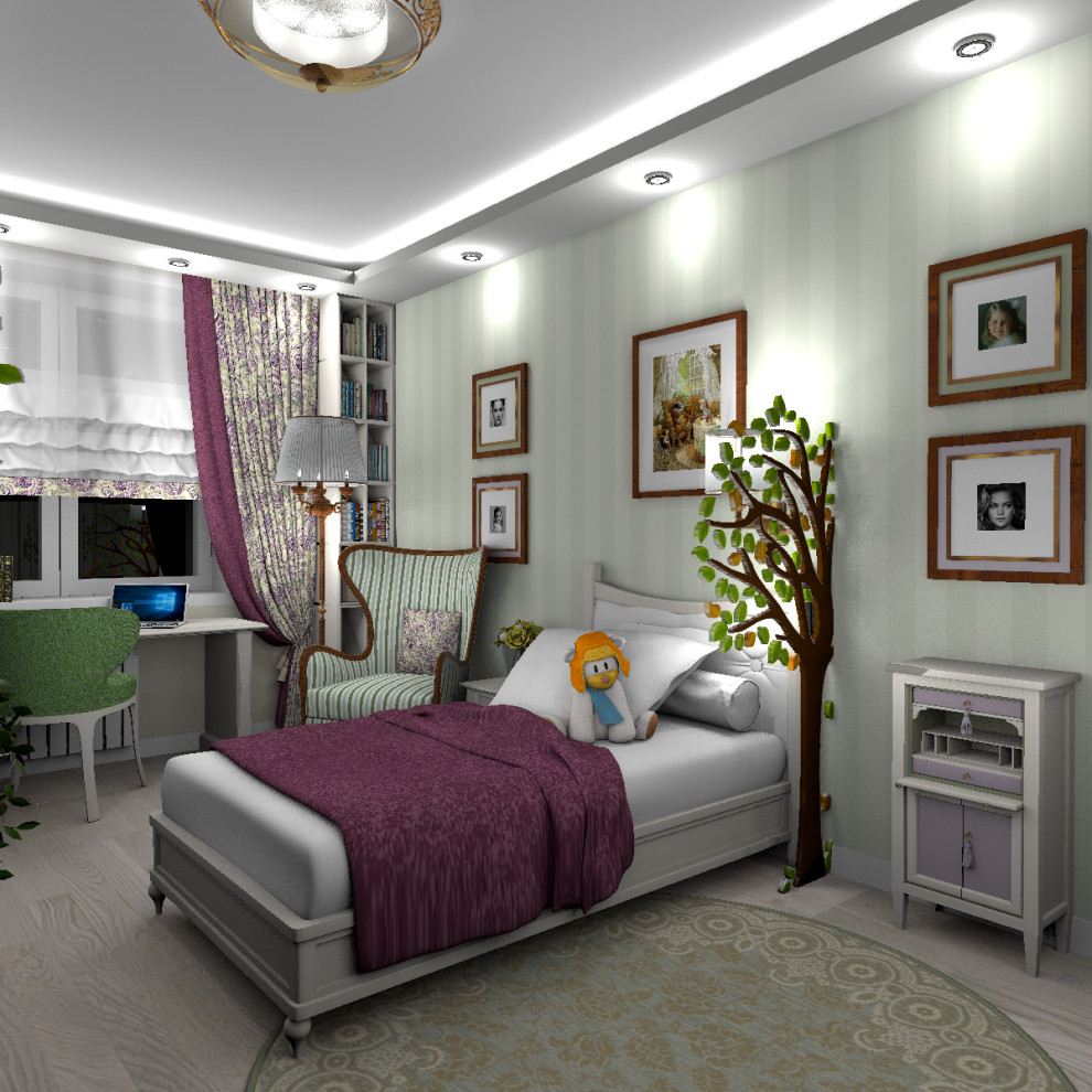 Переделка детской комнаты 16м2 для первоклассницы