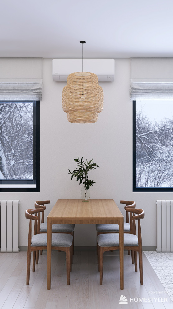 Дизайн однокомнатной квартиры с двумя рабочими местами