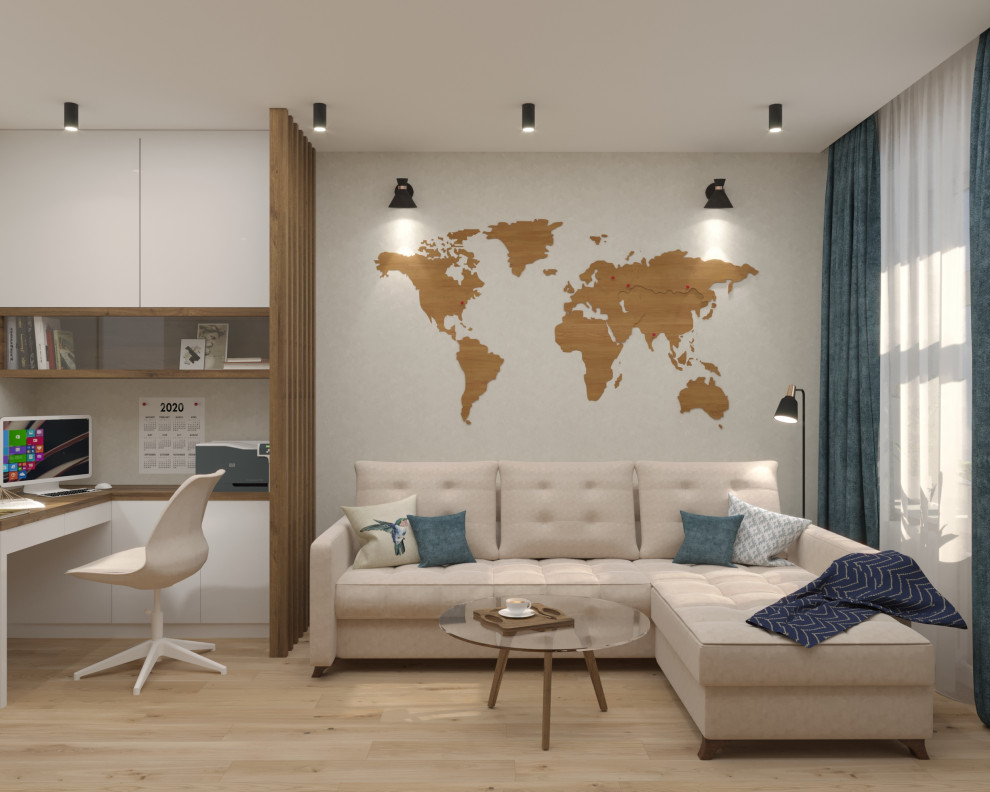 Дизайн проект двухкомнатной квартиры 67,3 кв.м.(старый фонд)