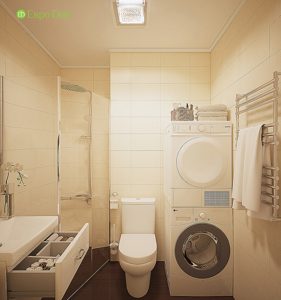 Дизайн трехкомнатной квартиры 81 кв. м в стиле неоклассика. Фото проекта