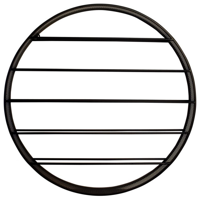 circular wall mounted wine rack