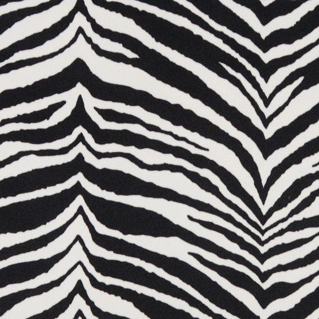 - Black And White Zebra Microfiber Stain Resistant Upholstery Fabric By ...