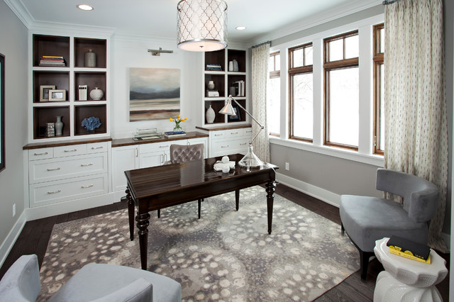 Lakeside Living transitional-home-office