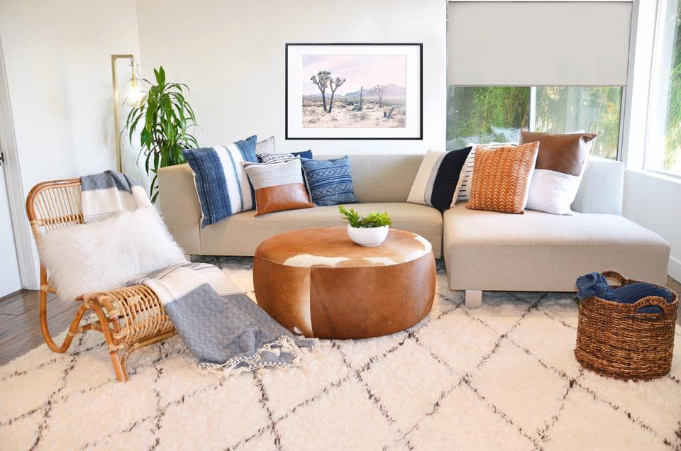Living room - contemporary living room idea in Los Angeles