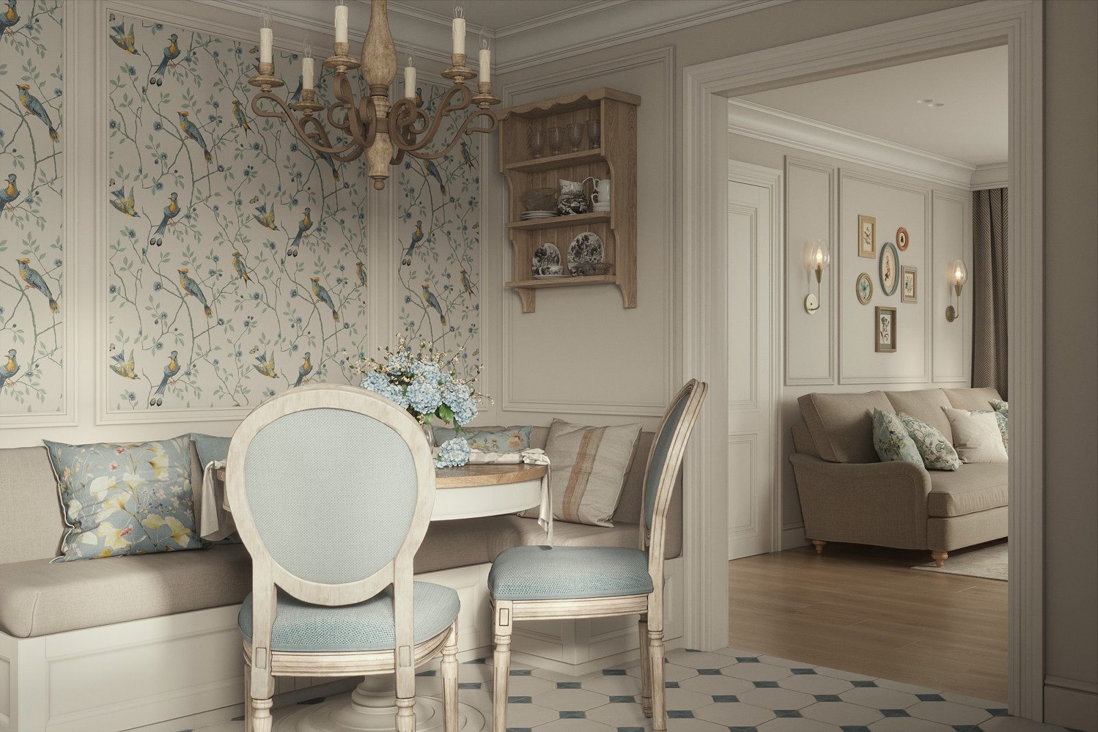 Дом в стиле прованс г. Бирюч (80 кв.м.)