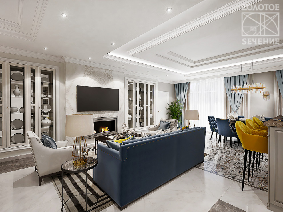 Современная классика в интерьере загородного дома