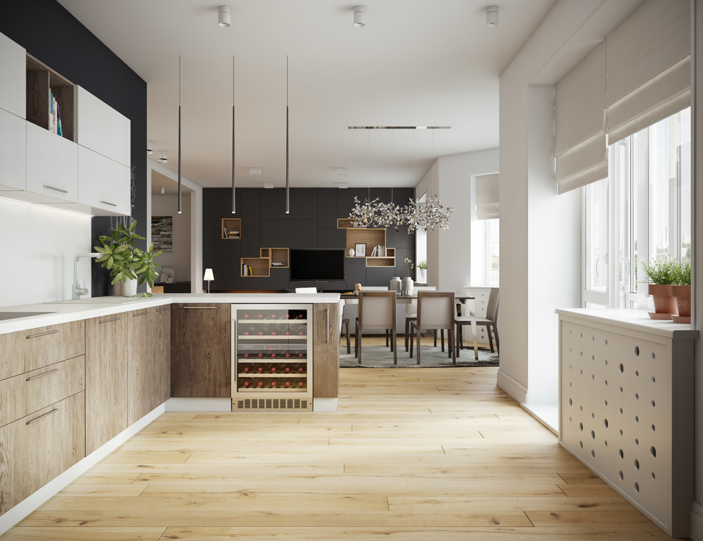 Дизайн проект двухуровневой квартиры 166м2 на ул. Маленковская