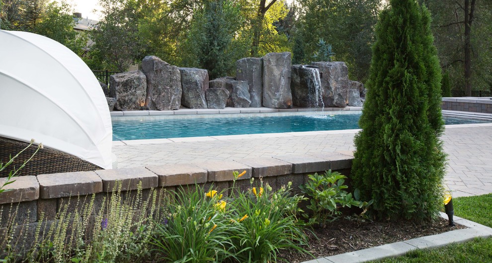 Example of a transitional pool design in Salt Lake City