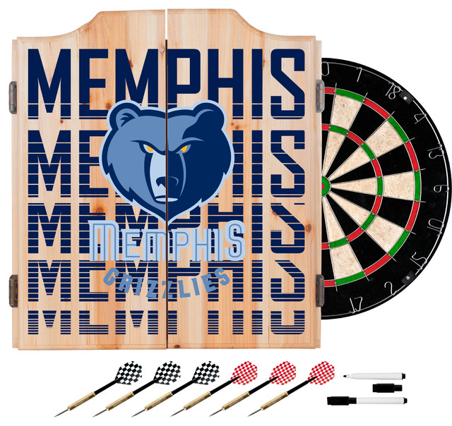 NBA Dart Set With Darts and Board, City, Memphis Grizzles