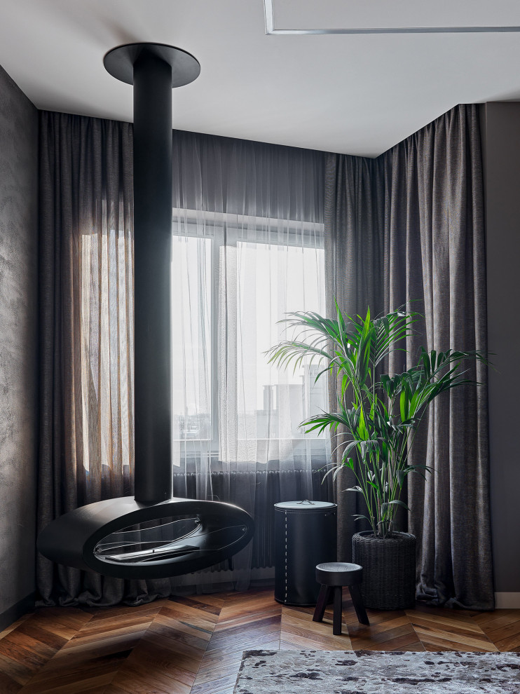 Apartment with grey shades in Saint-Petersburg