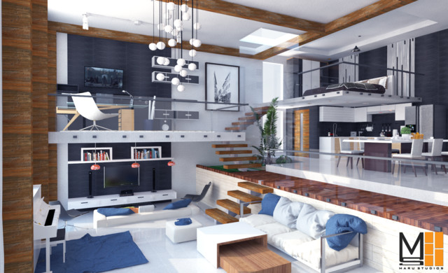 Loft Interior rendering