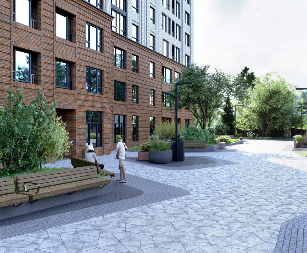 Благоустройство ЖК "НОРМАНДИЯ НЕМАН", СК "СТРИЖИ", Новосибирск