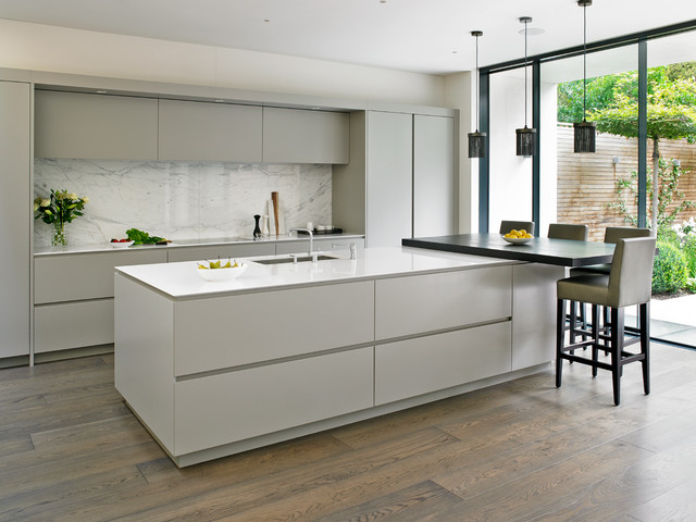 Wandsworth contemporary bespoke grey kitchen contemporary-kitchen