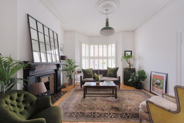 London Interior Designer sekelskiftes-vardagsrum
