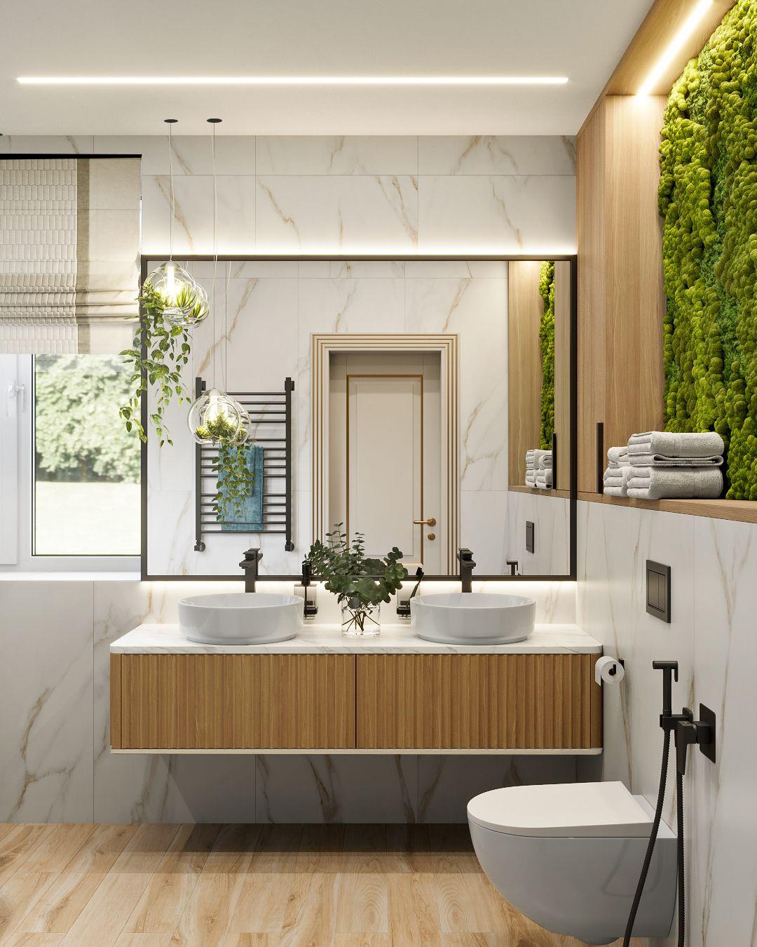 санузел в эко стиле