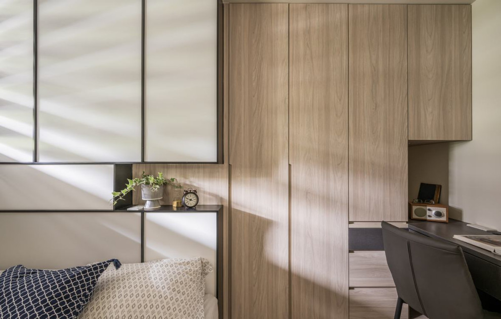 Благородные кремовые тона в современной квартире для большой семьи от L DESIGN