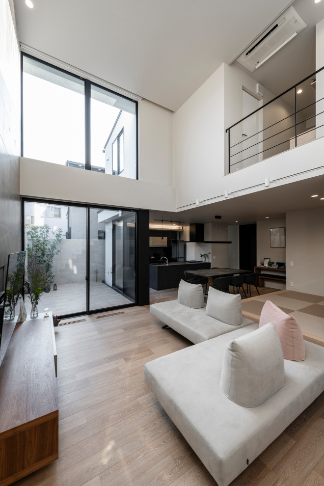 東京23区にあるおしゃれなリビングの写真