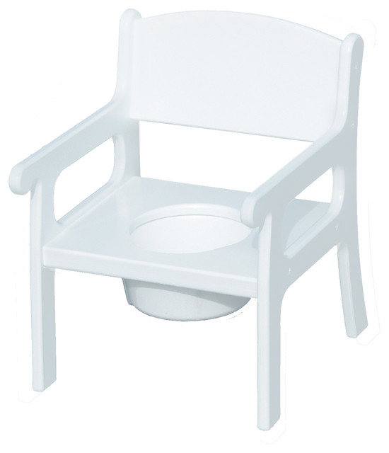 Potty Chair, White Finish