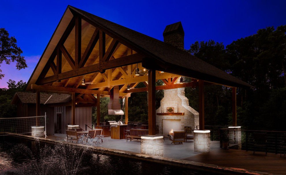 Timber Frame Outdoor Kitchen