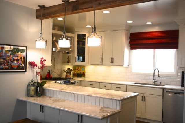 Inspiration for a transitional home design remodel in Los Angeles