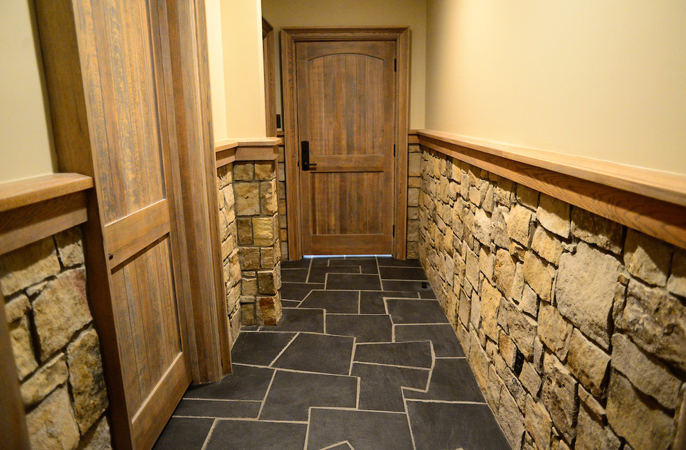 Inspiration for a rustic hallway remodel in DC Metro