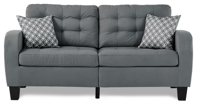 escort Transparant Onheil Dexter Sofa With 2 Pillows - Transitional - Sofas - by Lexicon Home | Houzz
