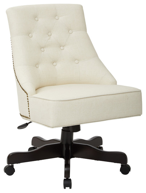 Charleston Tufted Office Chair Transitional Chairs By Charleston Tufted Office Chair Linen