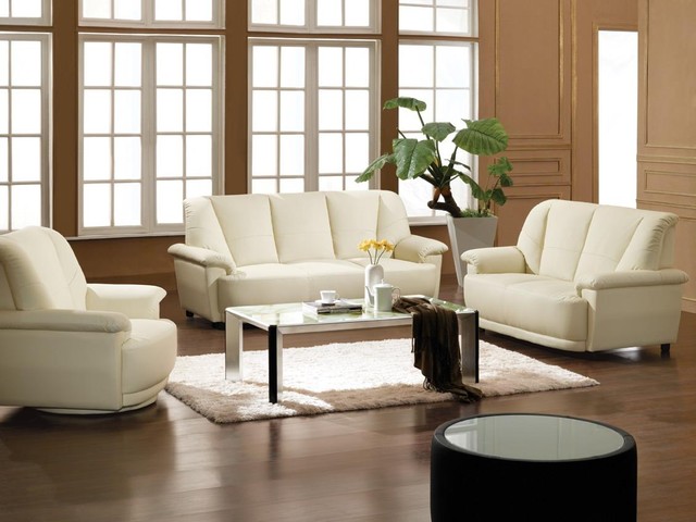 3 PC Bonded Leather Sofa Set by VIG furniture