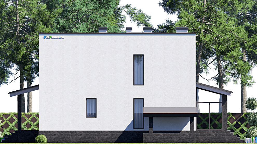 Проект двухэтажного дома 16х9 м S216м2 F-18188