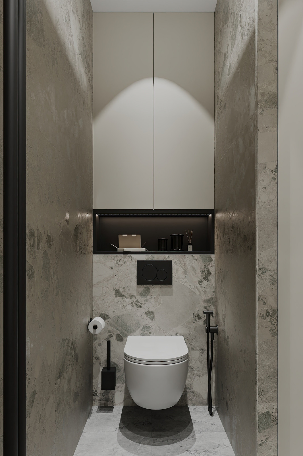 Дизайн и ремонт квартиры в ЖК Шуваловский Prima - Чёрно-белая магия