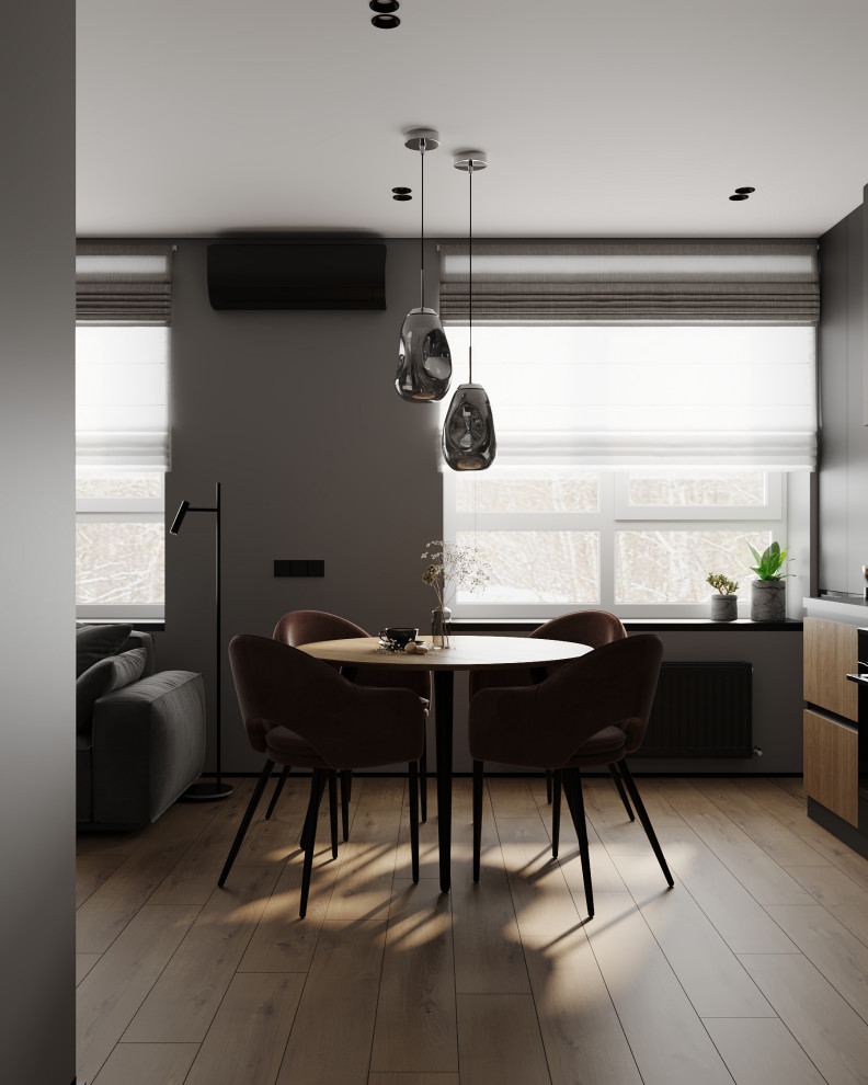 Кухня-гостиная (трехкомнатная квартира в ЖК "Илмари", Пенза)