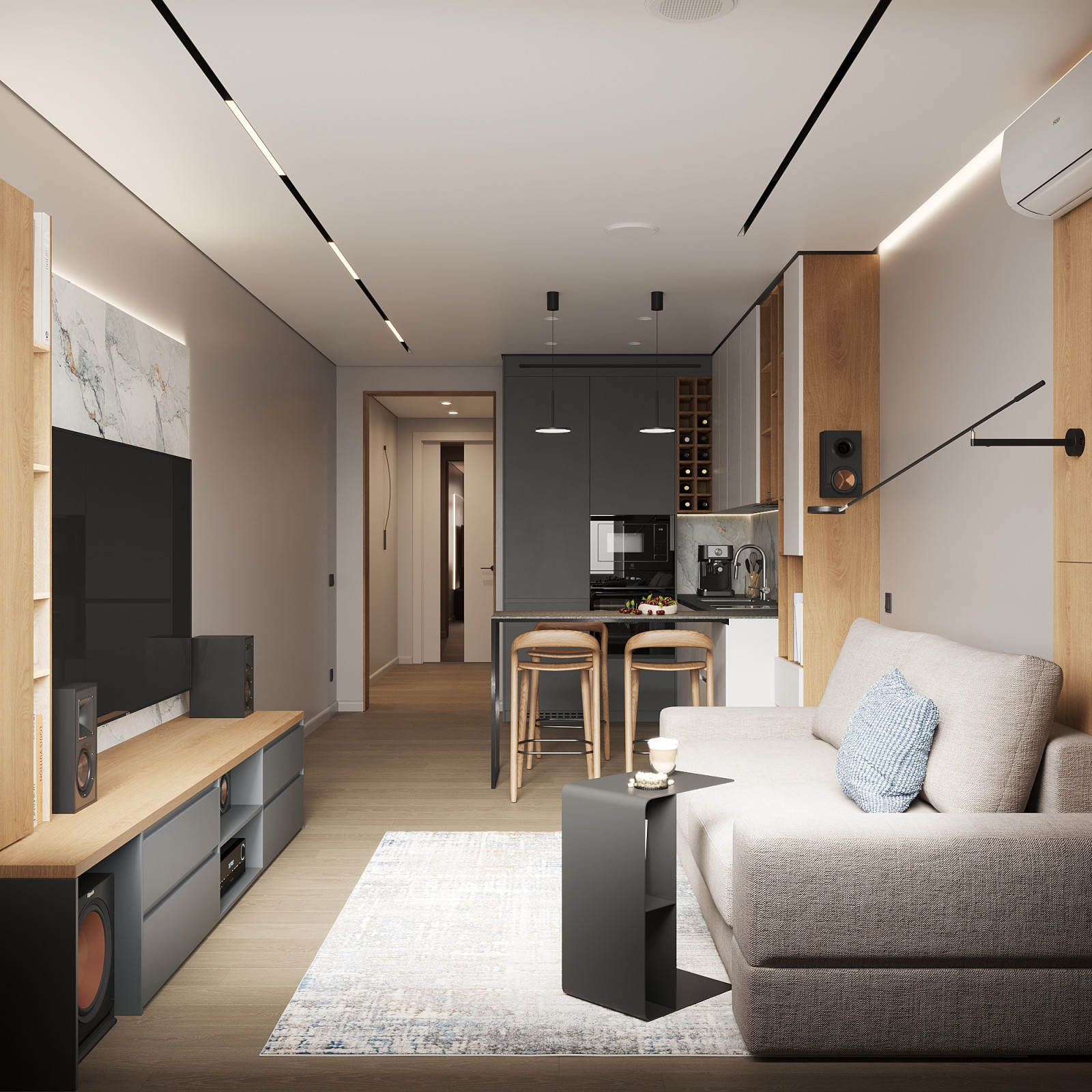 Имбирный чай_кухня-гостиная